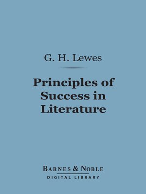 cover image of Principles of Success in Literature (Barnes & Noble Digital Library)